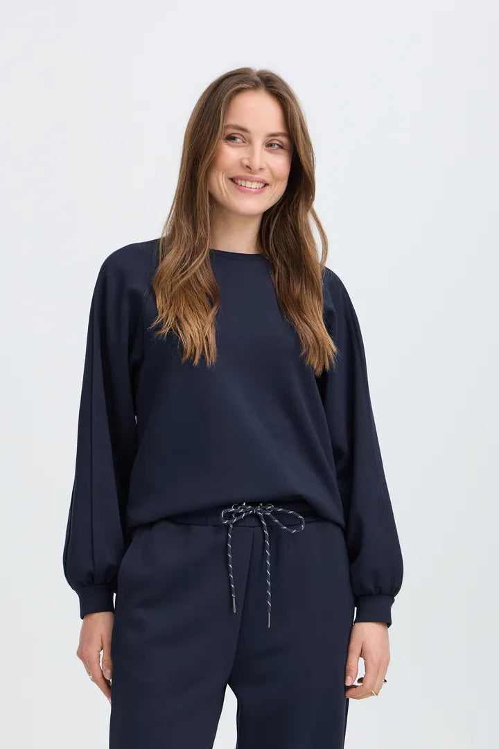 Bypusti Slit Sweatshirt (Dark Sapphire)