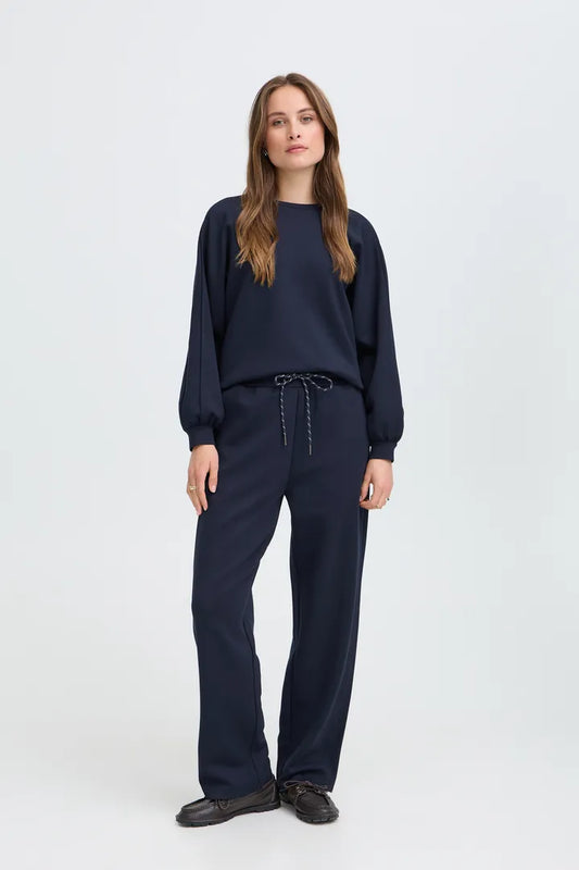 Bypusti Slit Sweatshirt (Dark Sapphire)