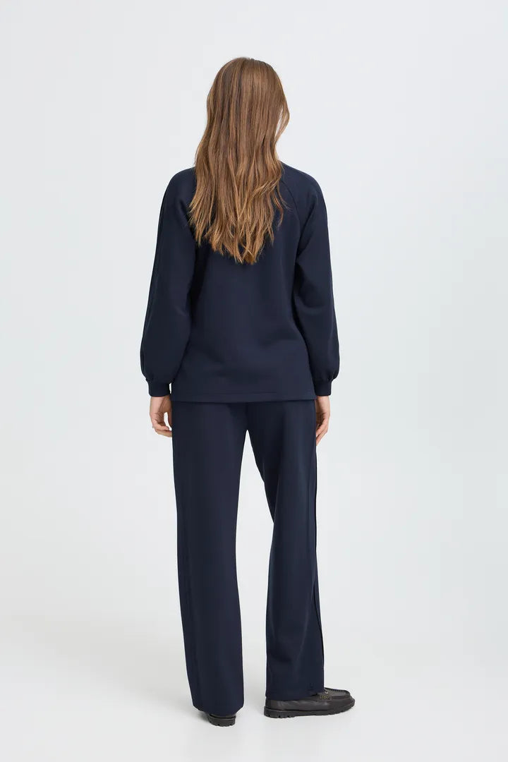 Bypusti Slit Sweatshirt (Dark Sapphire)
