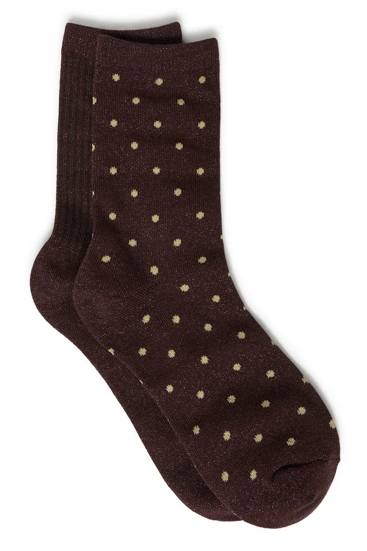 Frlura 2 pair socks- Hot Fudge