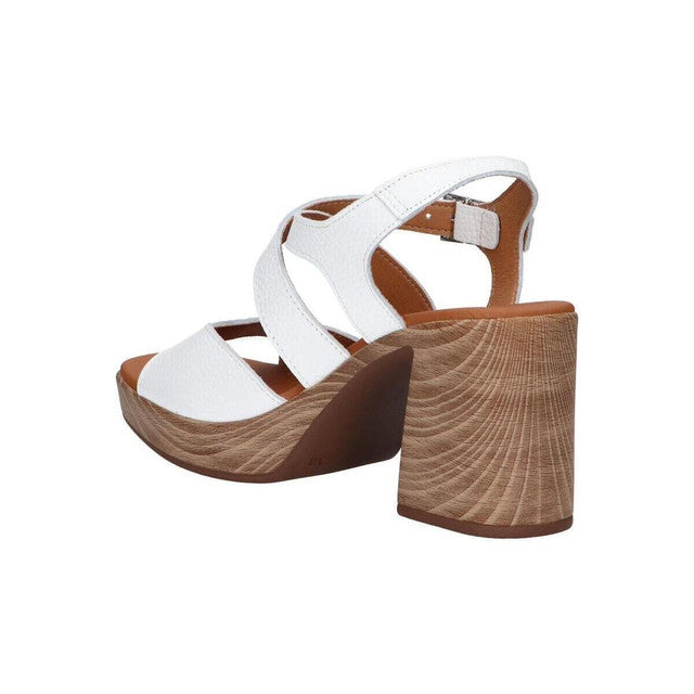 Oh my sandals white block heel sandal -5633