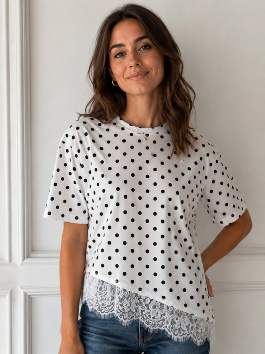 Sa44lia Pola Dot T-Shirt