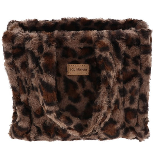 Faux Leopard Handbag Dark