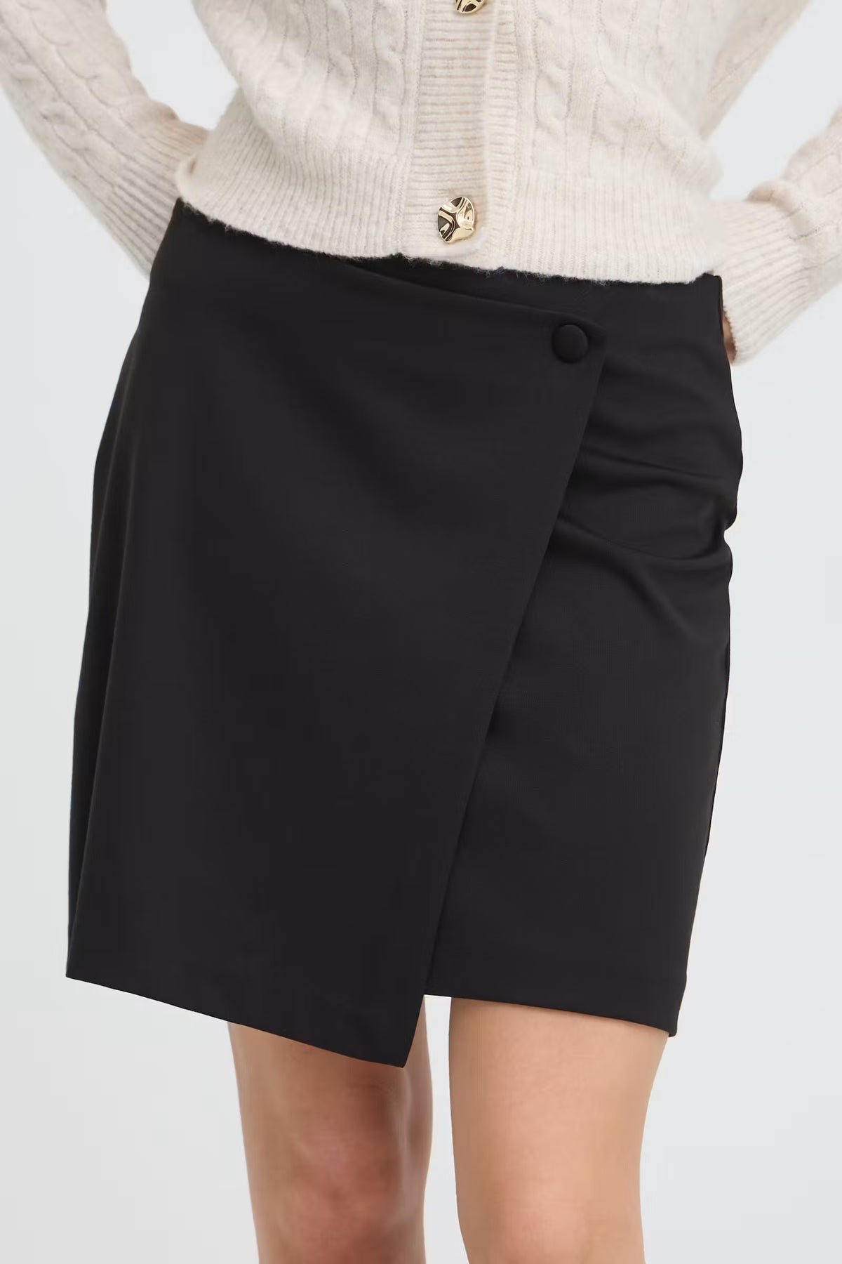 Byrizetta Fake Wrap Skirt