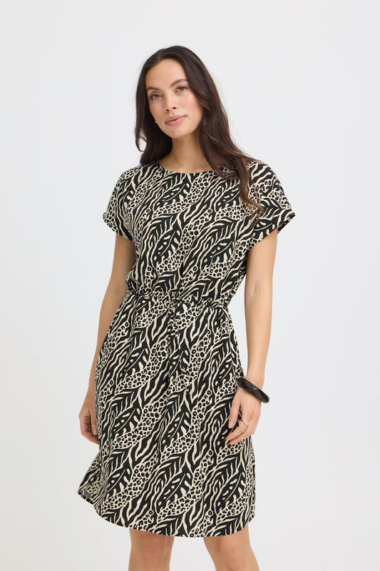 Bymmjoella O Neck Dress - Black