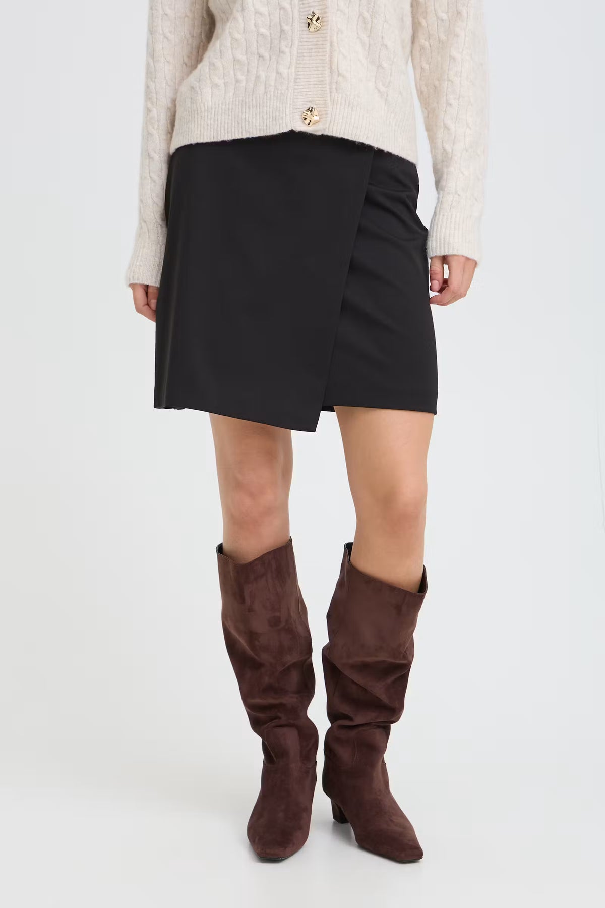 Byrizetta Fake Wrap Skirt