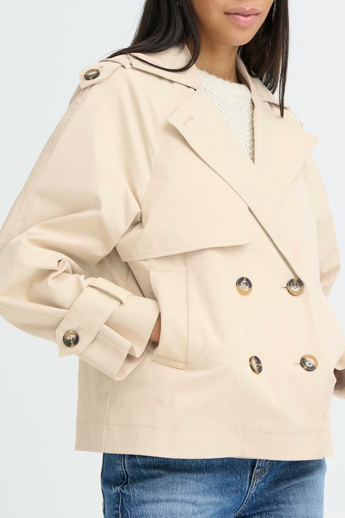 Byamona Short Trench Coat