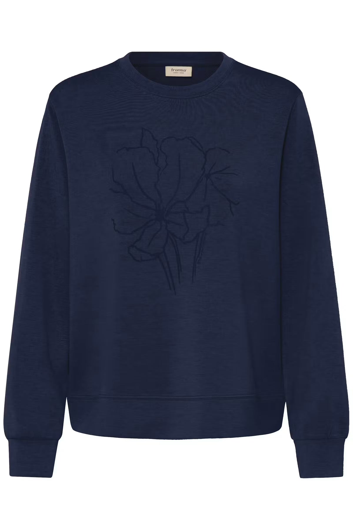 Fraurora Pullover (Draw Flower Navy Blazer)