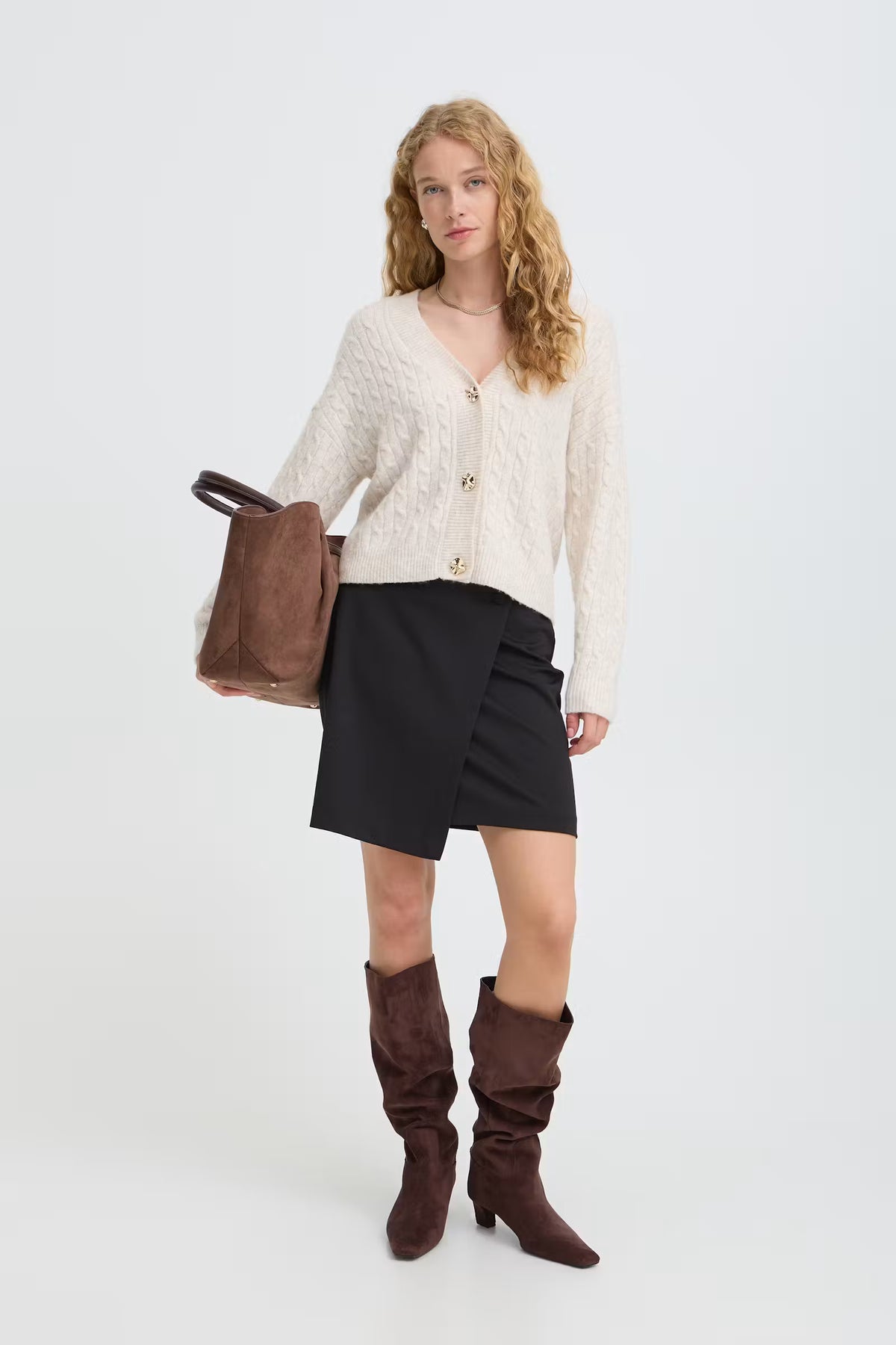 Byrizetta Fake Wrap Skirt