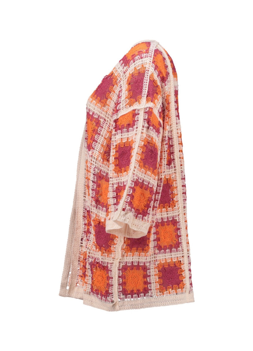Sa44ima Cardigan (pink/orange)