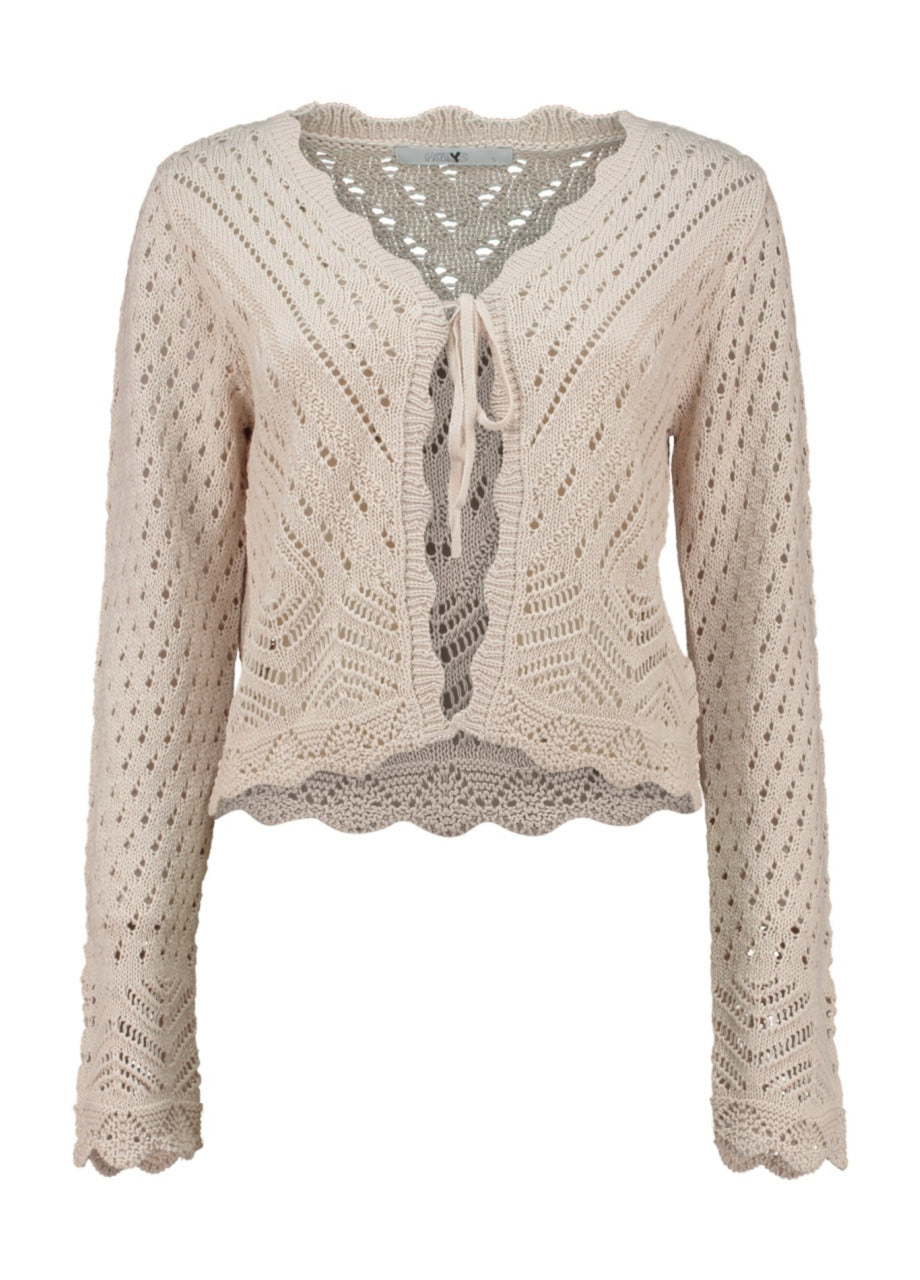 Fi44ora Beige Cardigan