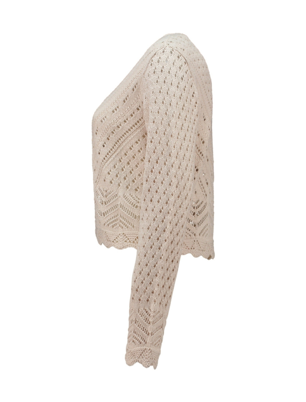 Fi44ora Beige Cardigan