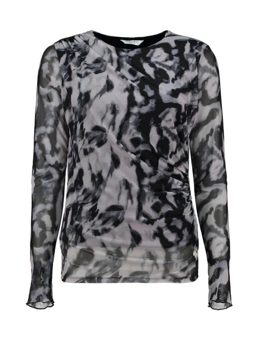 Ju44liana Mesh Stretch Top