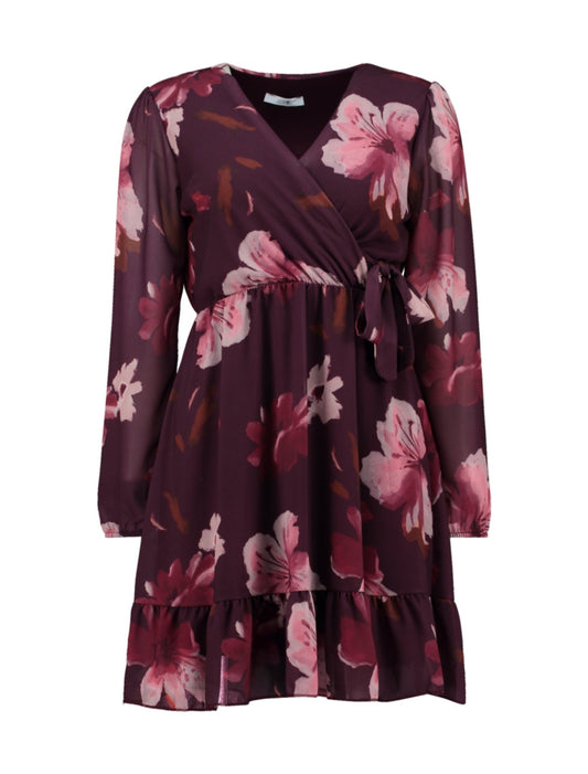 SH P DR Ro44mina - 8634 burgundy flowers