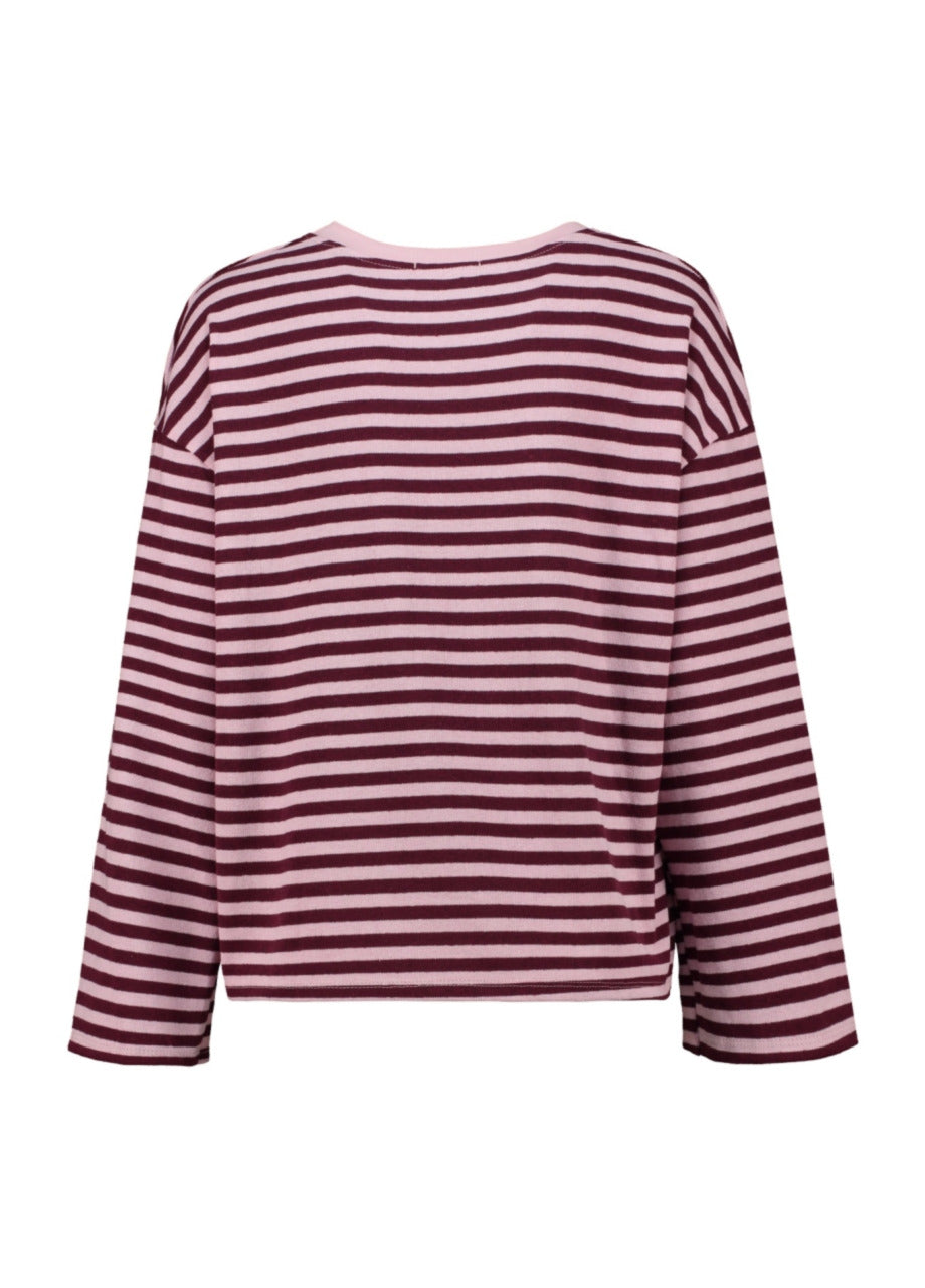 Ge44orgia Top - dcherry stripe