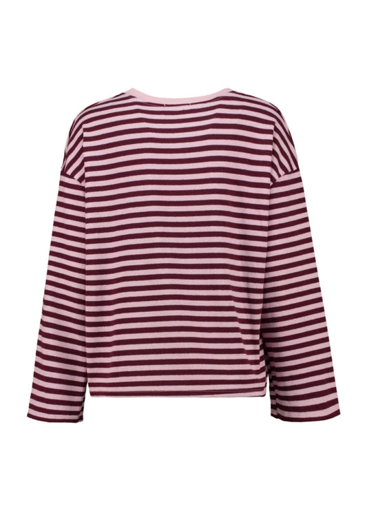 Ge44orgia Top - dcherry stripe
