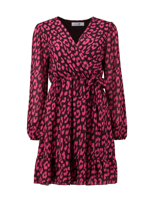 Ro44mina Dress (Cocoa pink leo)