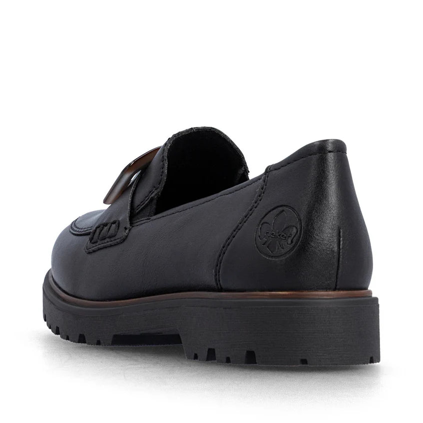 Rieker Black Loafer 45553-00