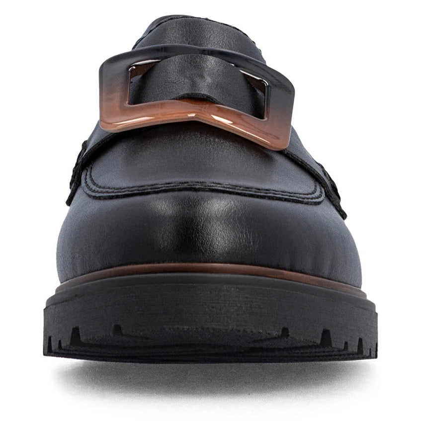 Rieker Black Loafer 45553-00