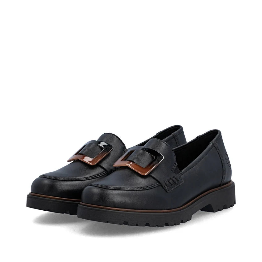 Rieker Black Loafer 45553-00