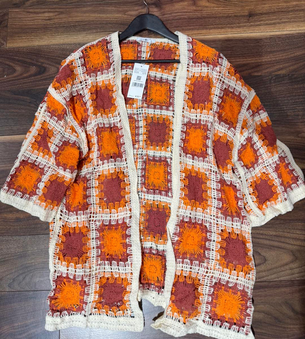 Sa44ima Cardigan (pink/orange)