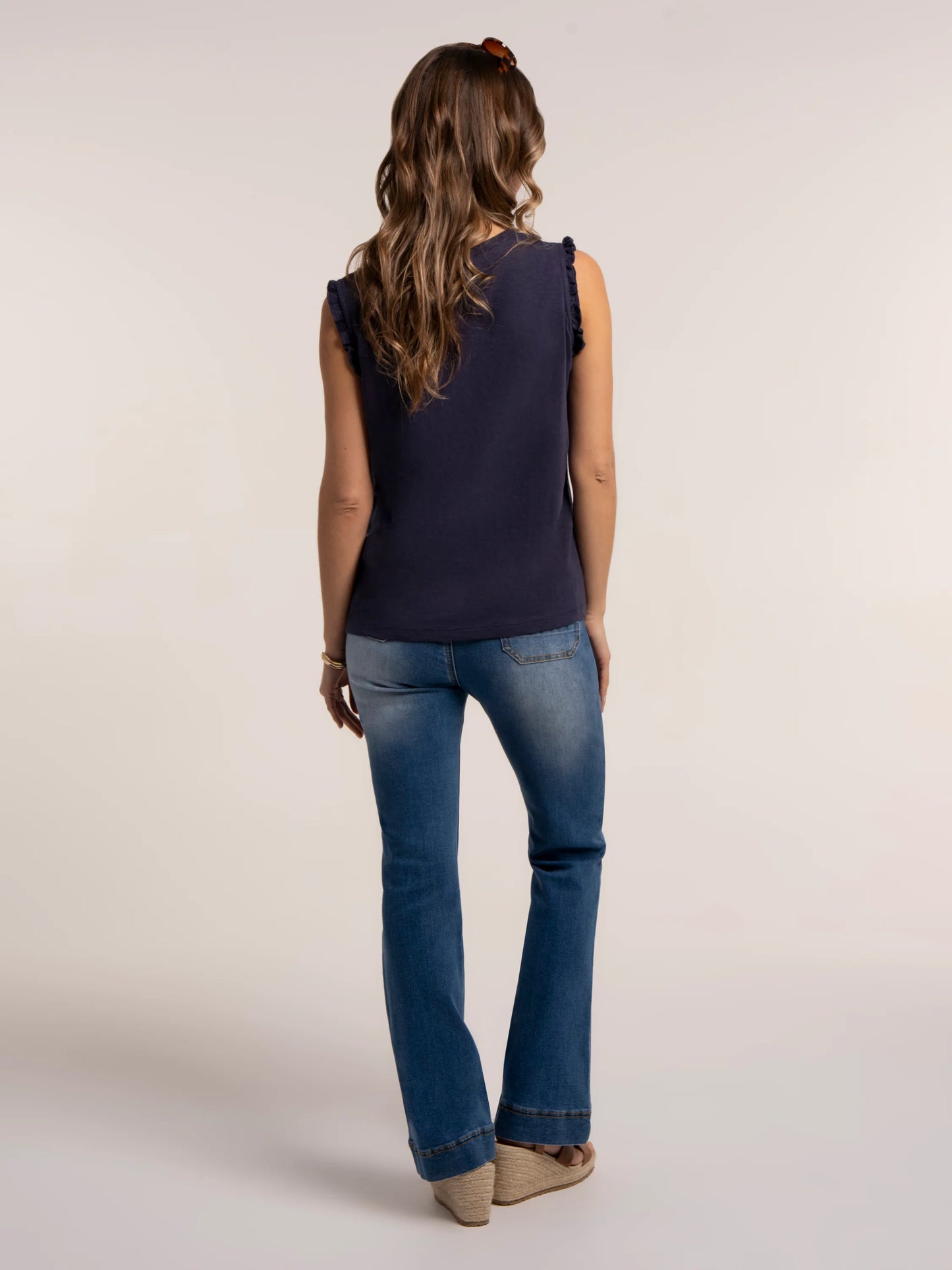 Jenny Sleeveless Jersey Blouse