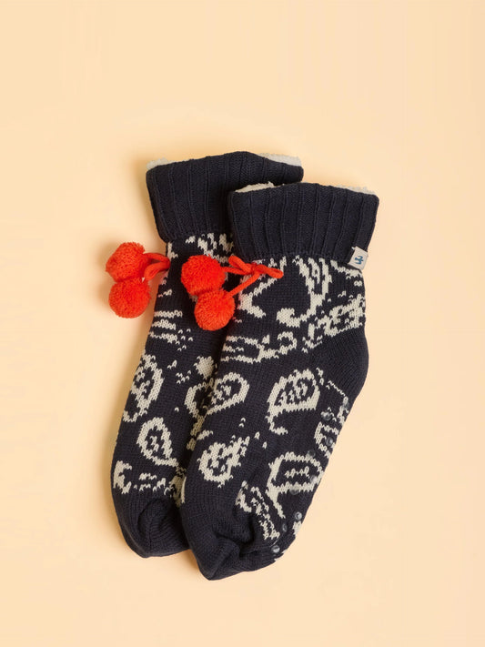 Coastal Cozies Sock Navy