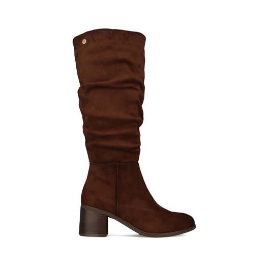 Xti Brown Suede Tall Boot 146530