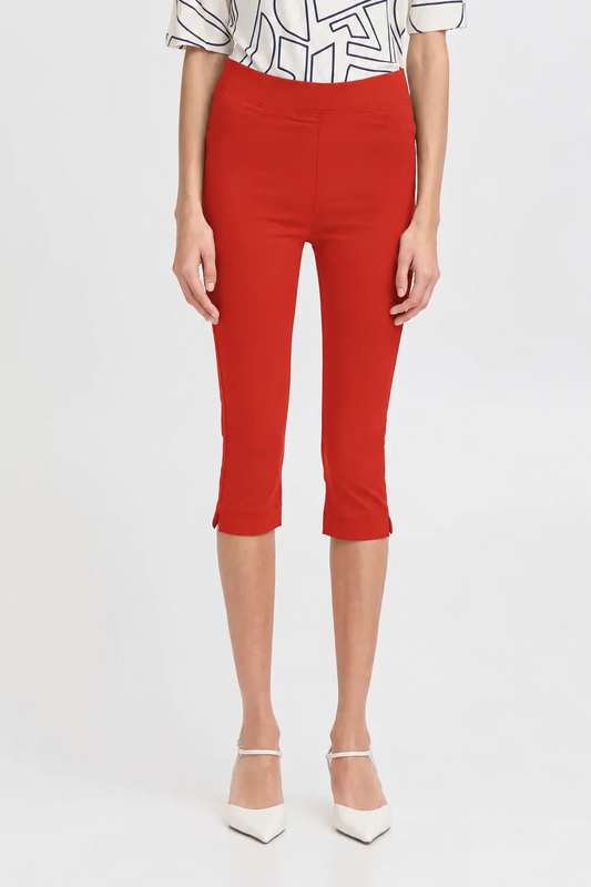 BYKEIRA Capri pants Spicy Orange