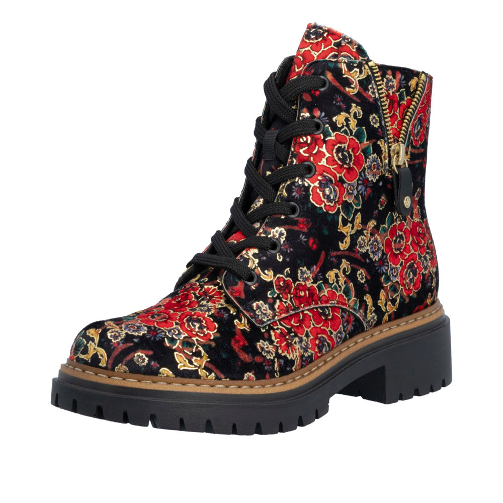 Rieker Floral Boot 72617-90