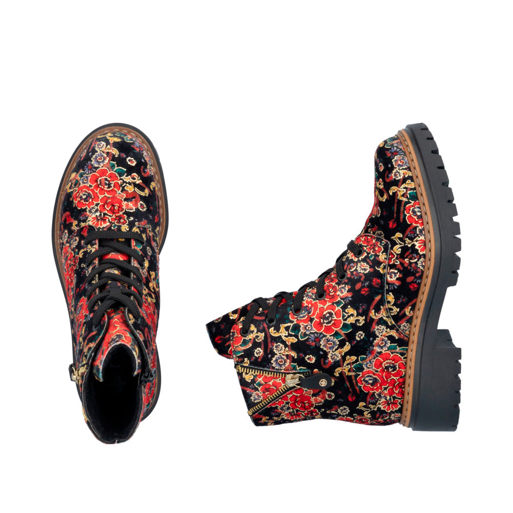 Rieker Floral Boot 72617-90