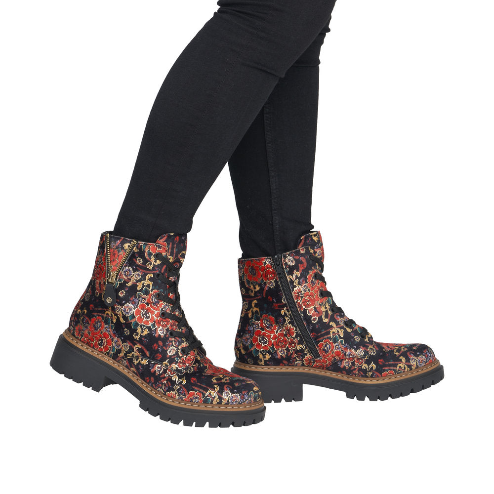 Rieker Floral Boot 72617-90