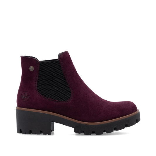Rieker 79265-30 red ankle boot
