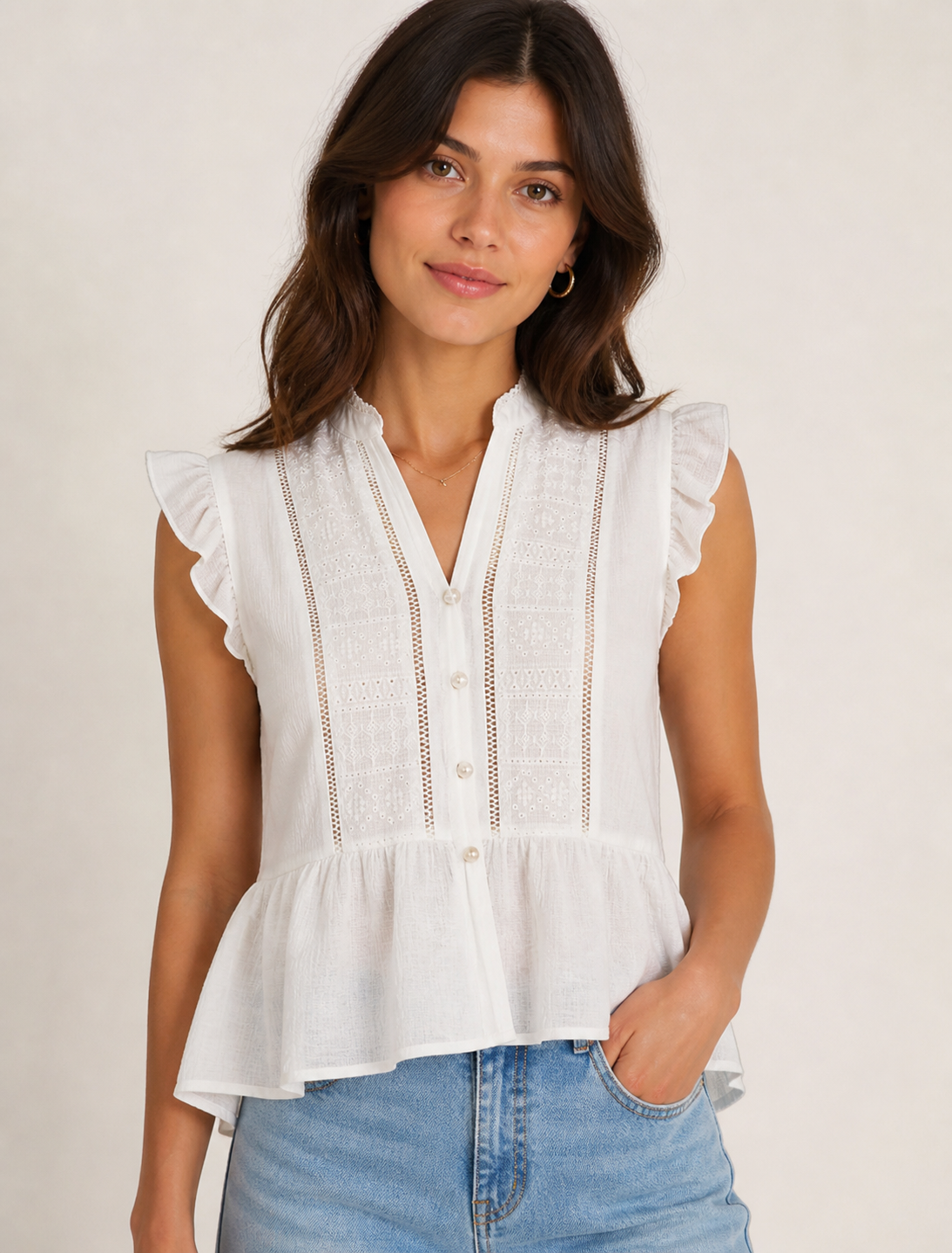 Su44ri Blouse - offwhite