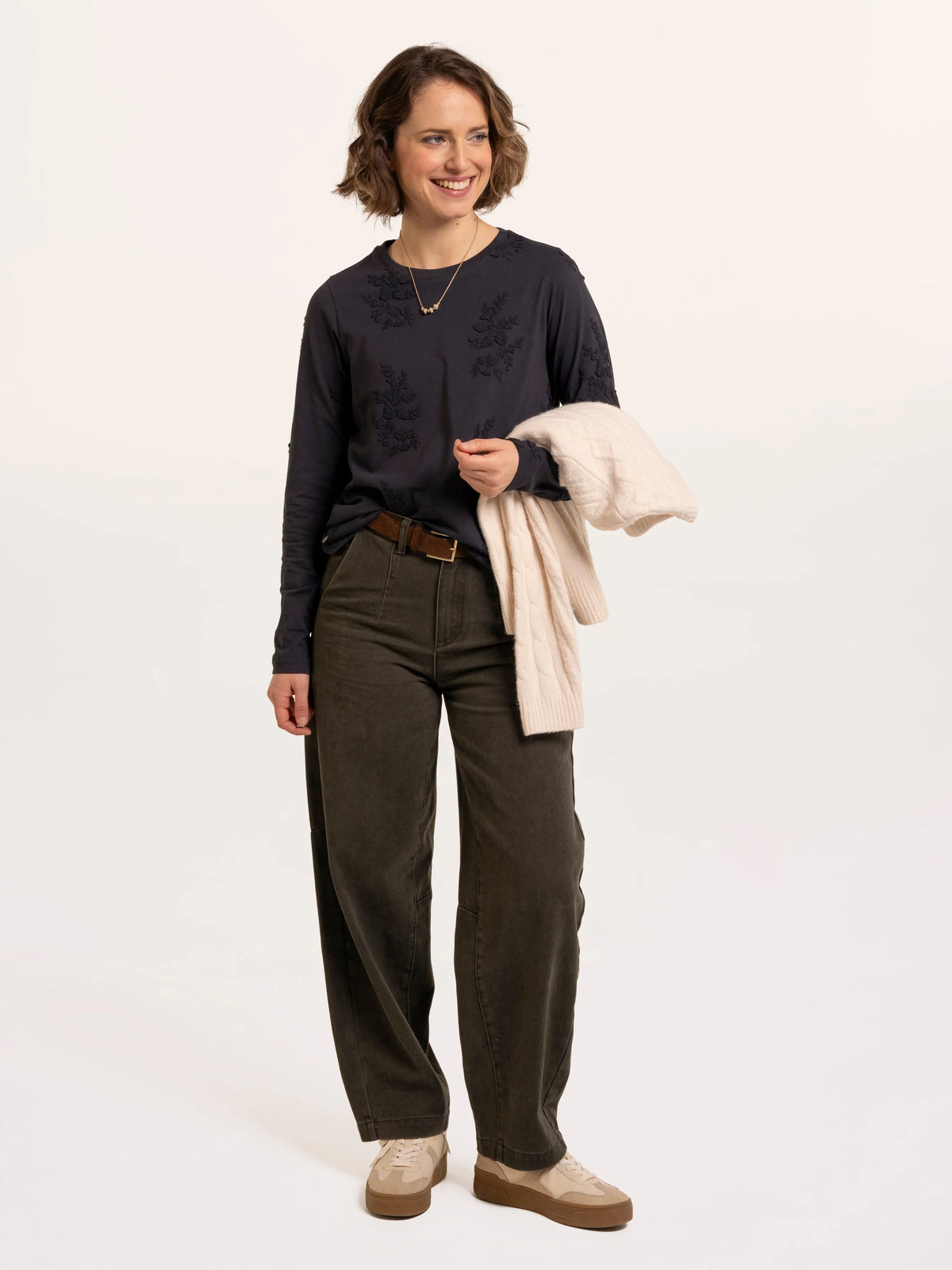 Daria Embroidered Long Sleeve T-Shirt