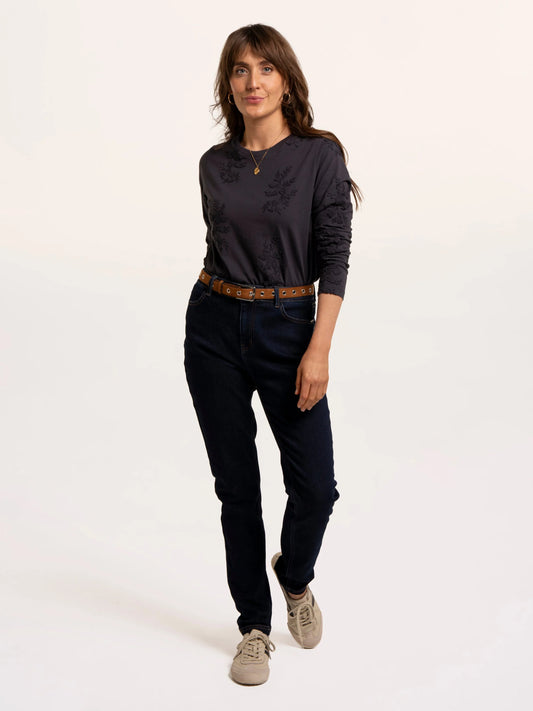 Daria Embroidered Long Sleeve T-Shirt