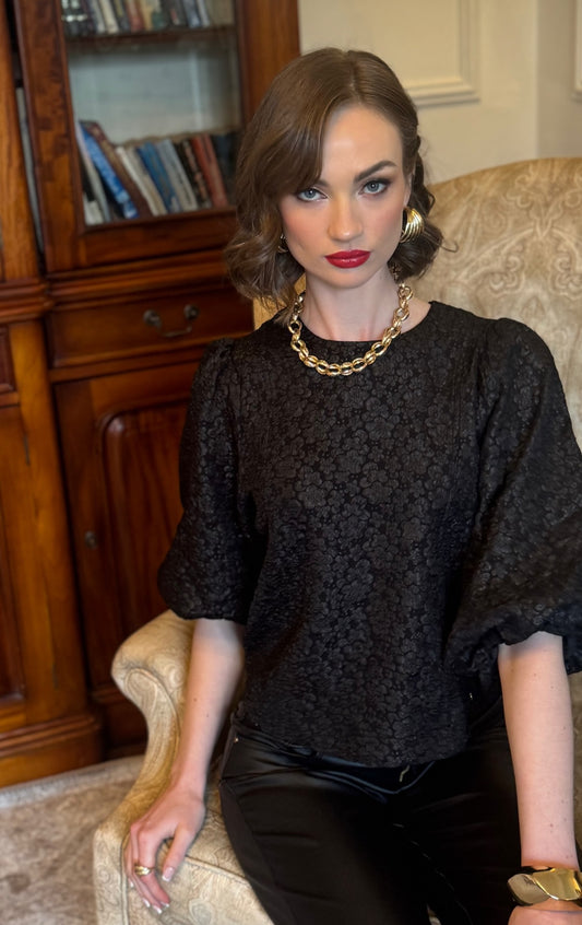 Rant & Rave Quinn Top Black