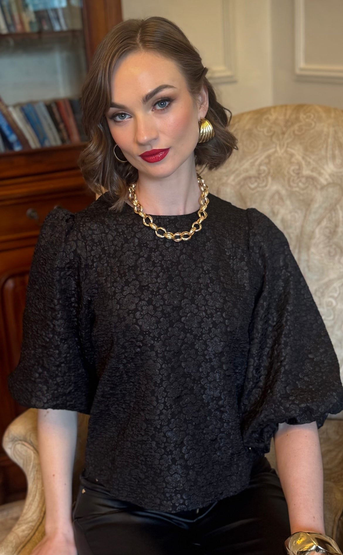 Rant & Rave Quinn Top Black