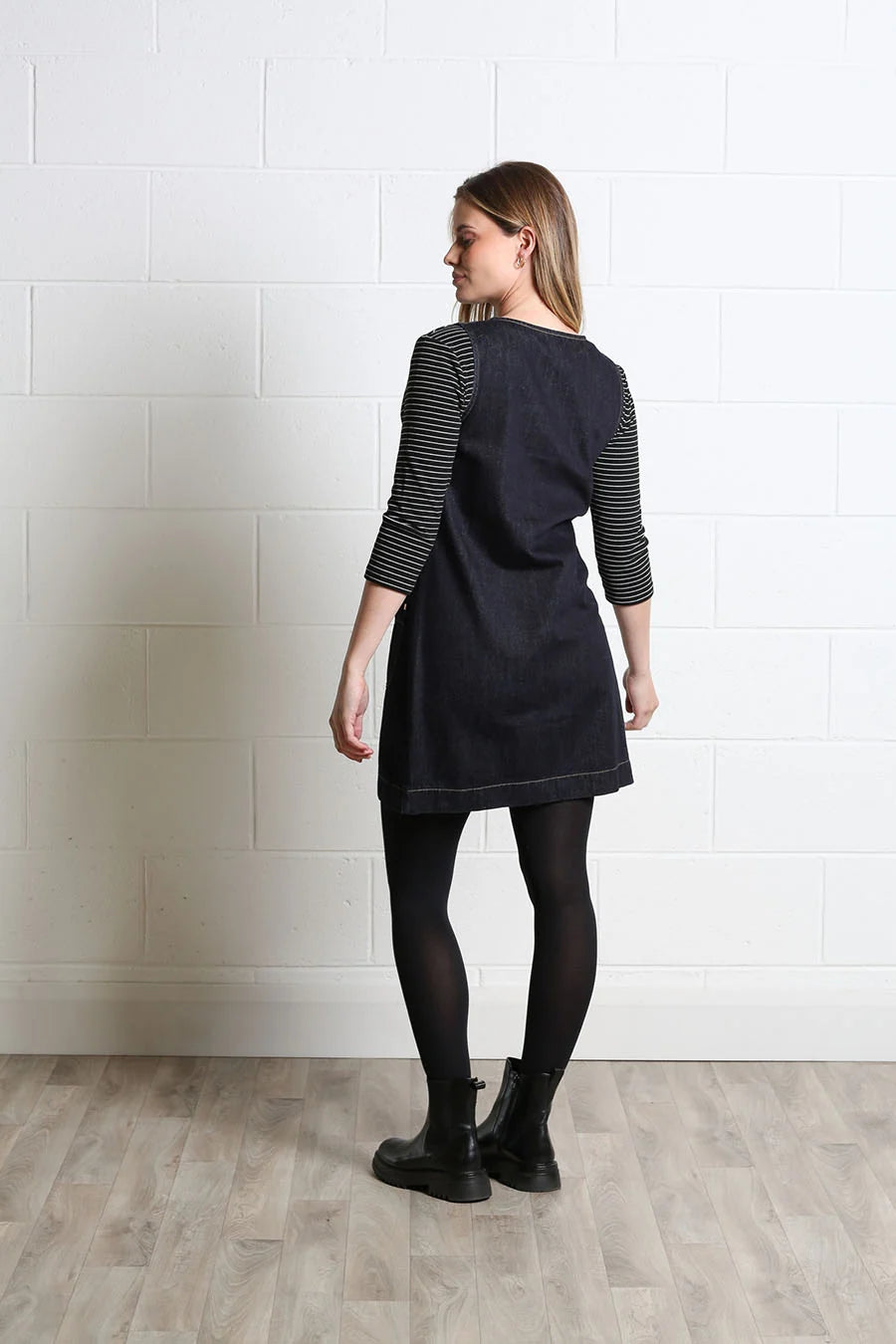 Rant and Rave Helena Denim Dress Dark Indigo