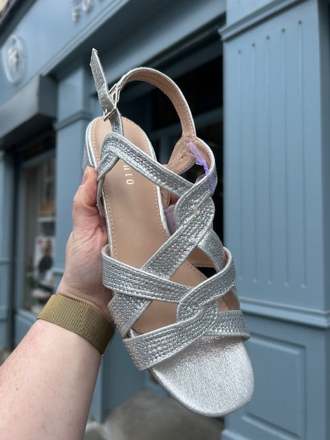 Wyatt Silver Heel
