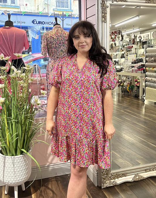 Leane Short Ruffled Dress