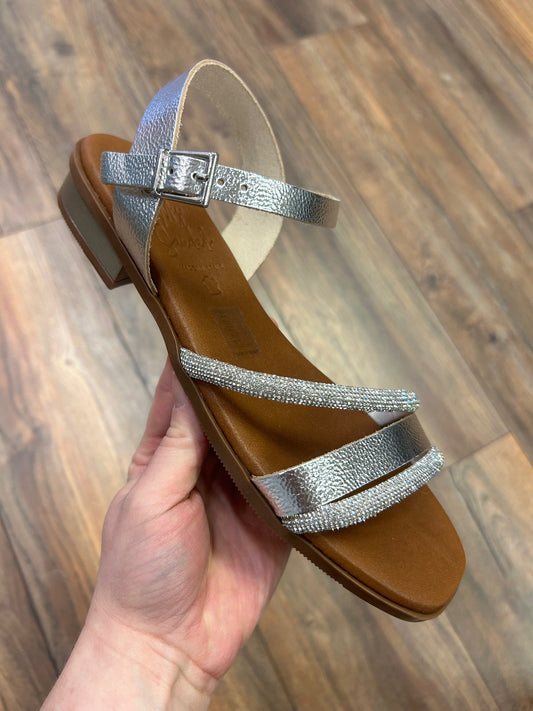 Oh my sandals 5871 silver sandal