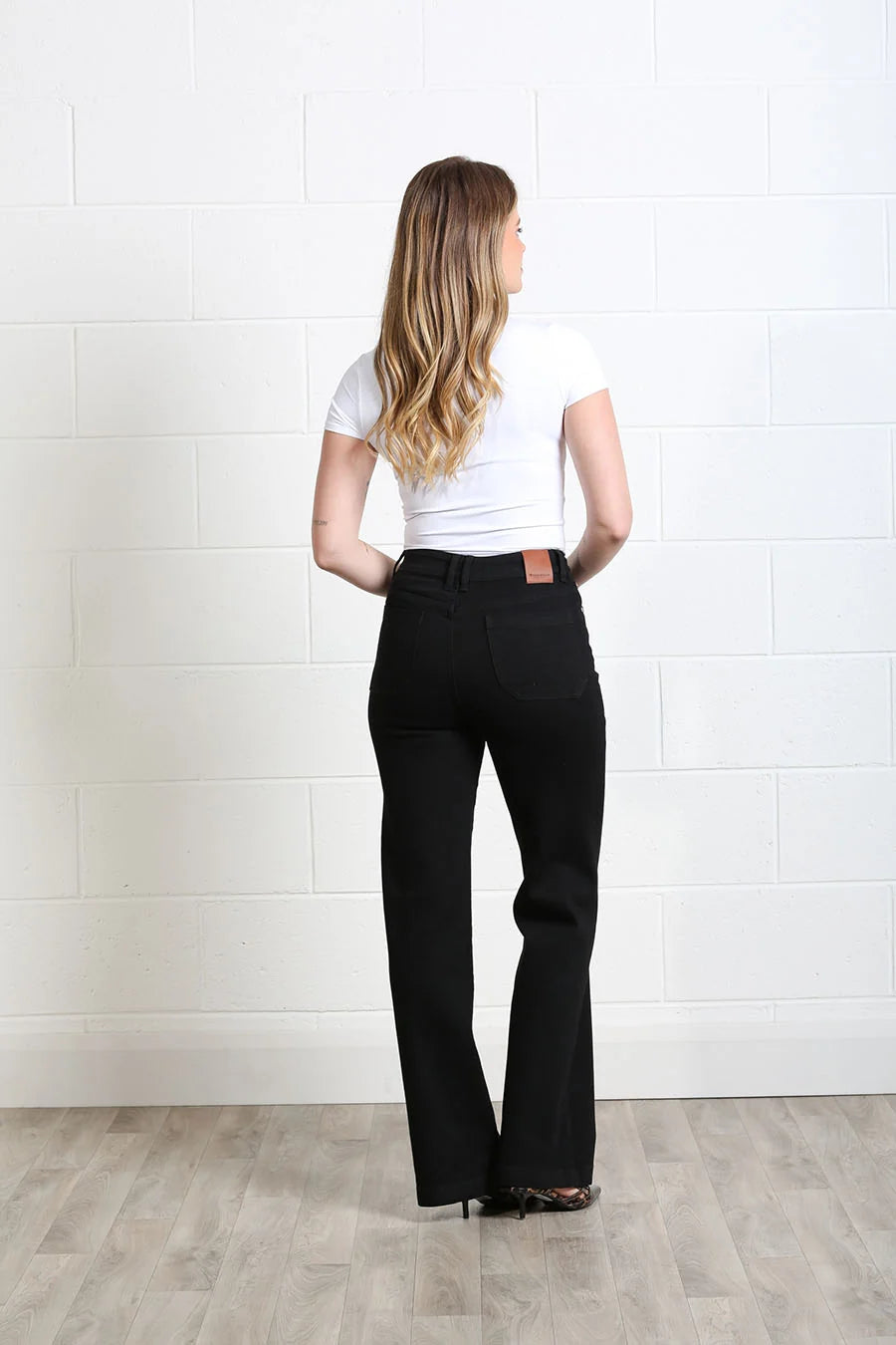 Rant & Rave Jane Wide Leg Jean Black