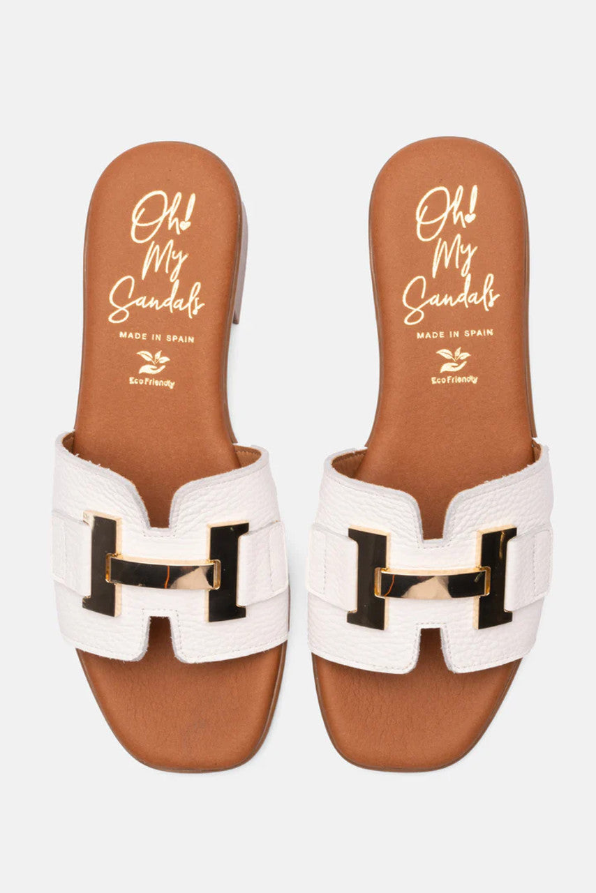 Oh My Sandals White sandal -5605