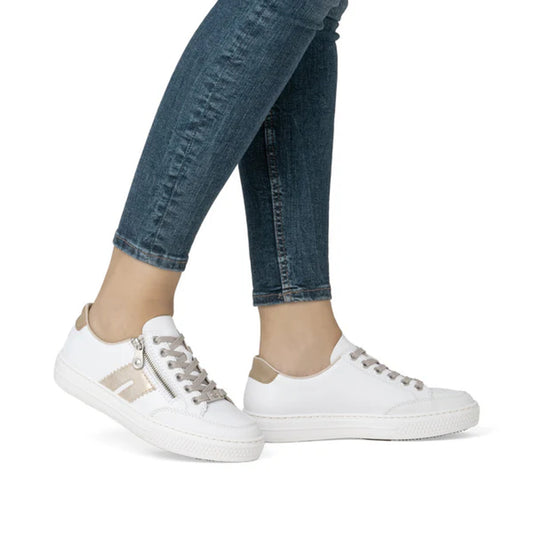 Rieker L5903-80 White Trainer