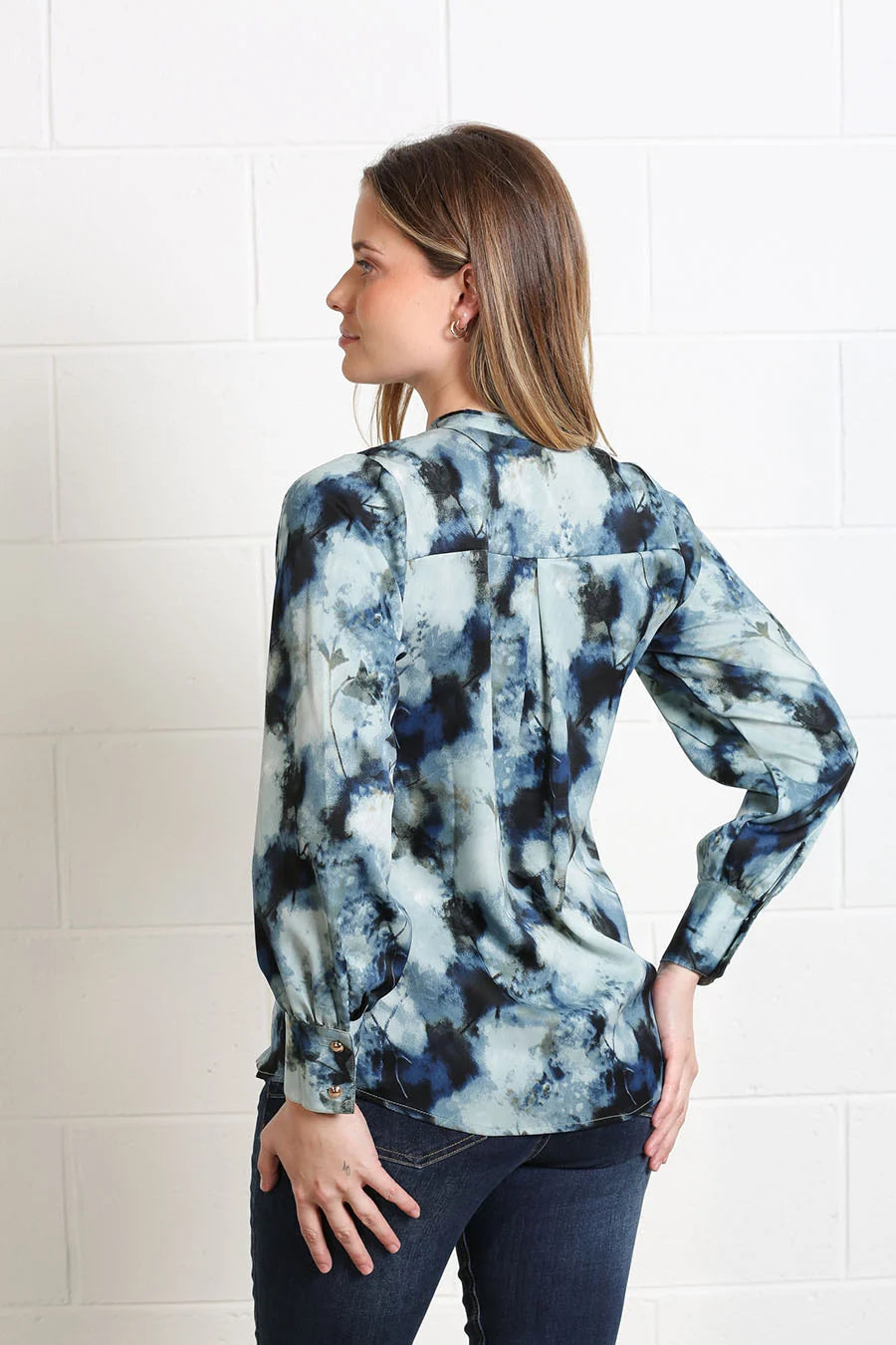 Rant and Rave Leah Top Blue