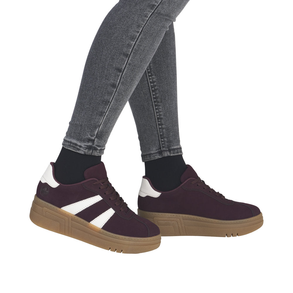 Rieker Burgundy Trainer M7601-30
