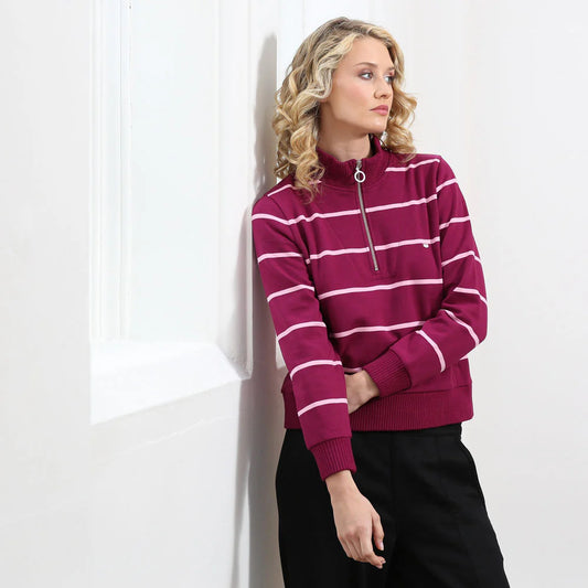Relax & Renew Molly Half Zip Grape