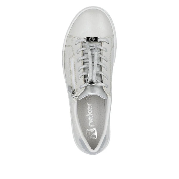 Rieker N4960-90 Silver Trainers