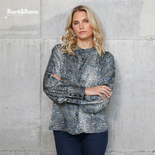 Rant & Rave Quita Top Blue